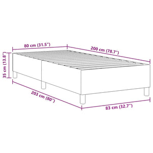 Κρεβάτι πλατφόρμα Μπλε 80 x 200 cm Υφασμάτινο Κορντουρά