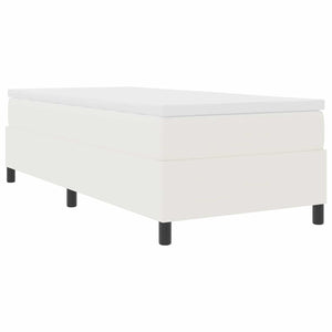 Κρεβάτι πλατφόρμα Κρεμ 90 x 190 cm Υφασμάτινο Κορντουρά - Pakobazaar