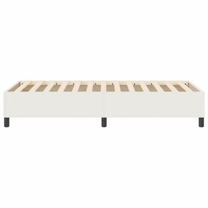 Κρεβάτι πλατφόρμα Κρεμ 90 x 190 cm Υφασμάτινο Κορντουρά - Pakobazaar