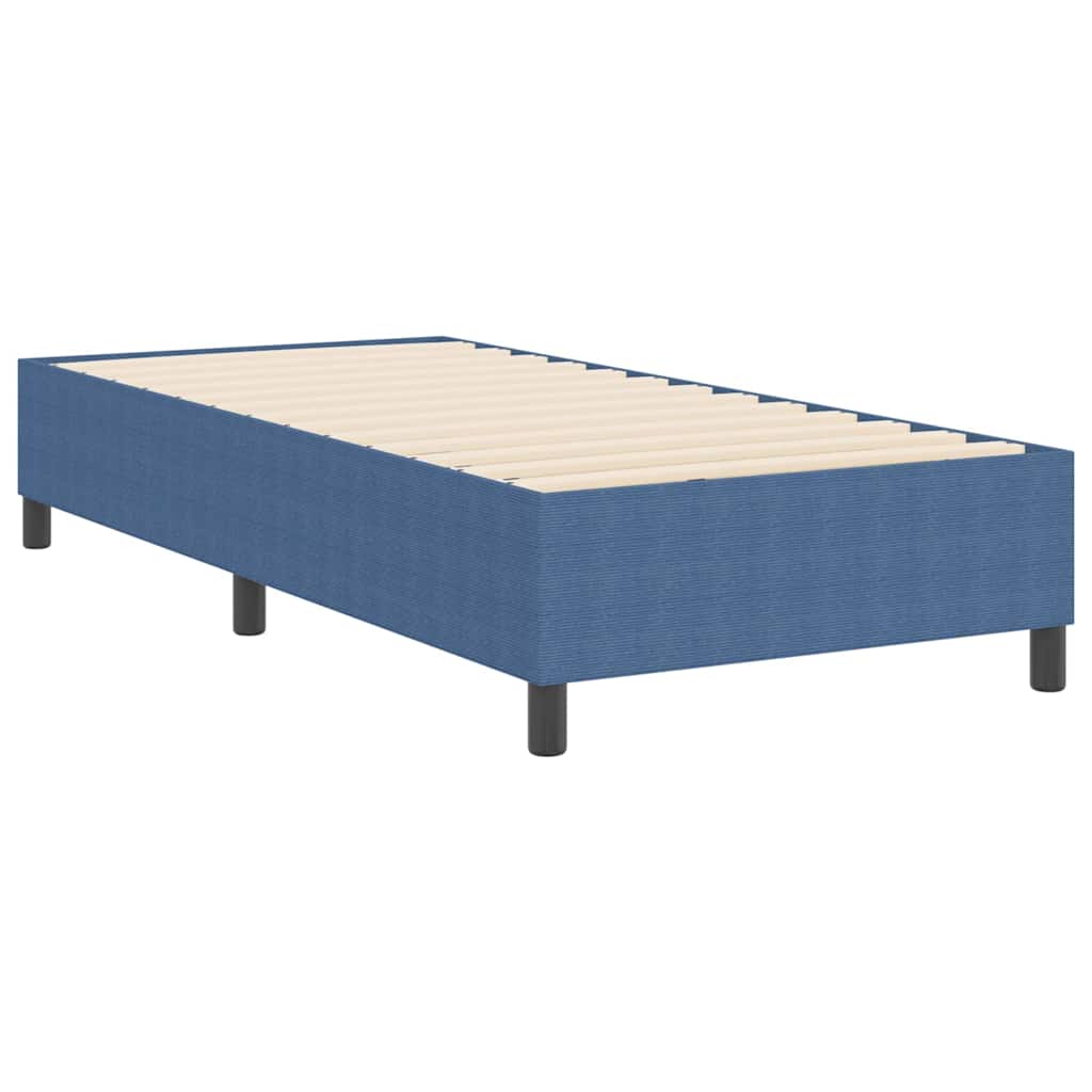 Κρεβάτι πλατφόρμα Μπλε 90 x 190 cm Υφασμάτινο Κορντουρά - Pakobazaar