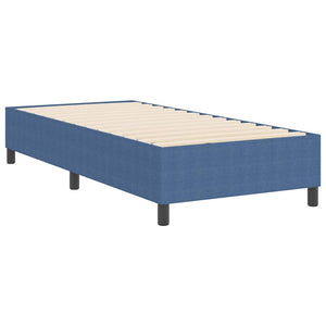 Κρεβάτι πλατφόρμα Μπλε 90 x 190 cm Υφασμάτινο Κορντουρά - Pakobazaar