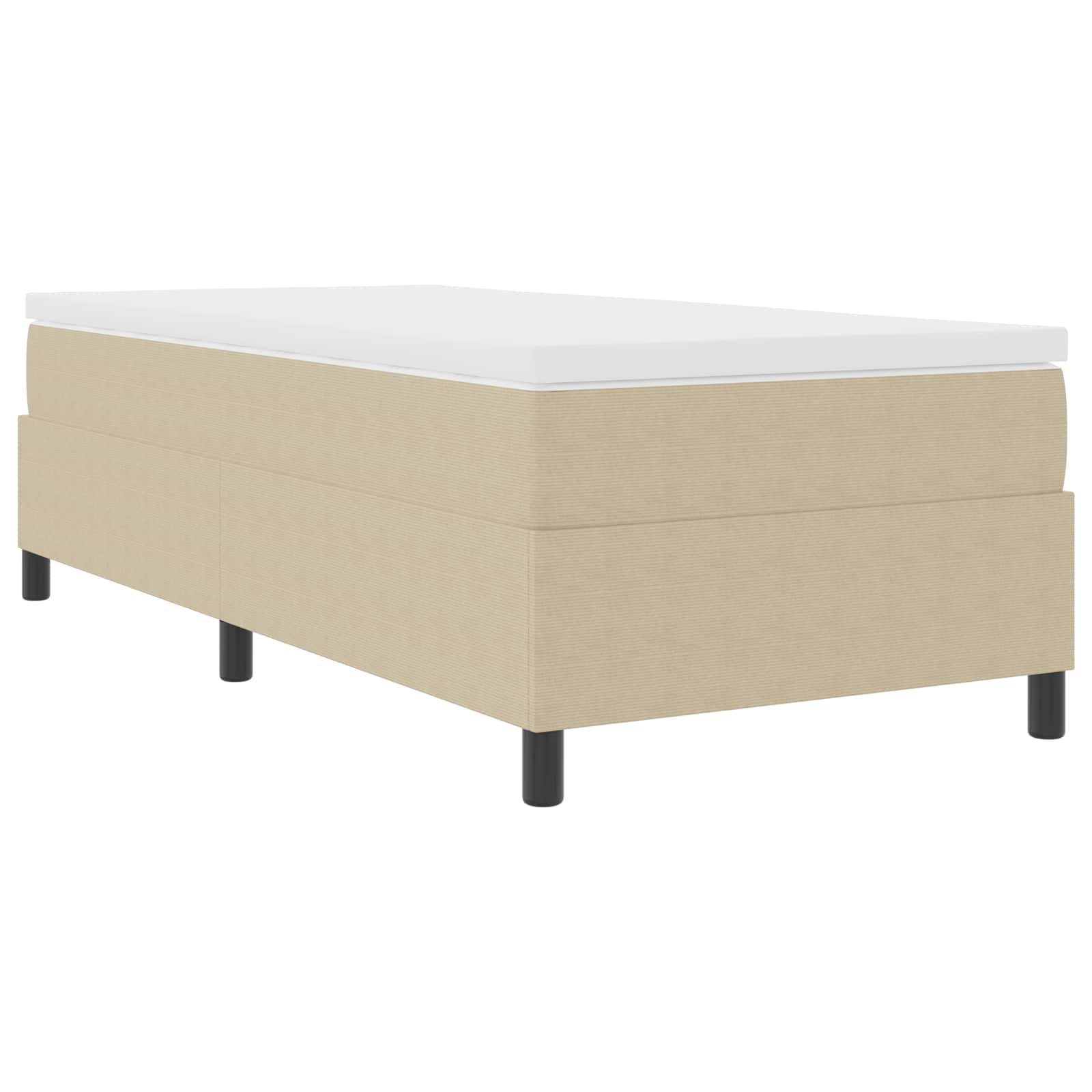 Κρεβάτι πλατφόρμα Γκρι Πράσινο 90 x 190 cm Υφασμάτινο Κορντουρά - Pakobazaar