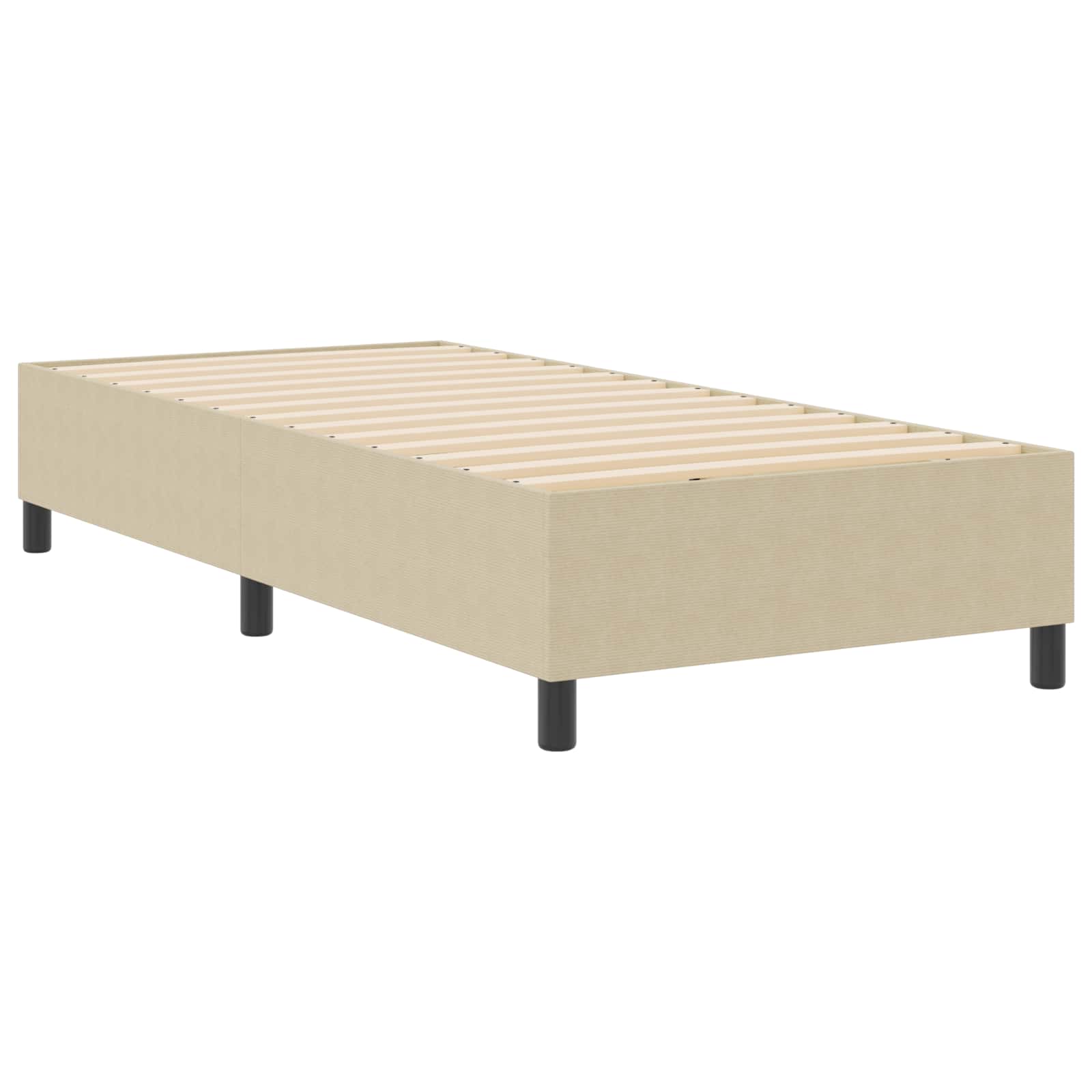 Κρεβάτι πλατφόρμα Γκρι Πράσινο 90 x 190 cm Υφασμάτινο Κορντουρά - Pakobazaar