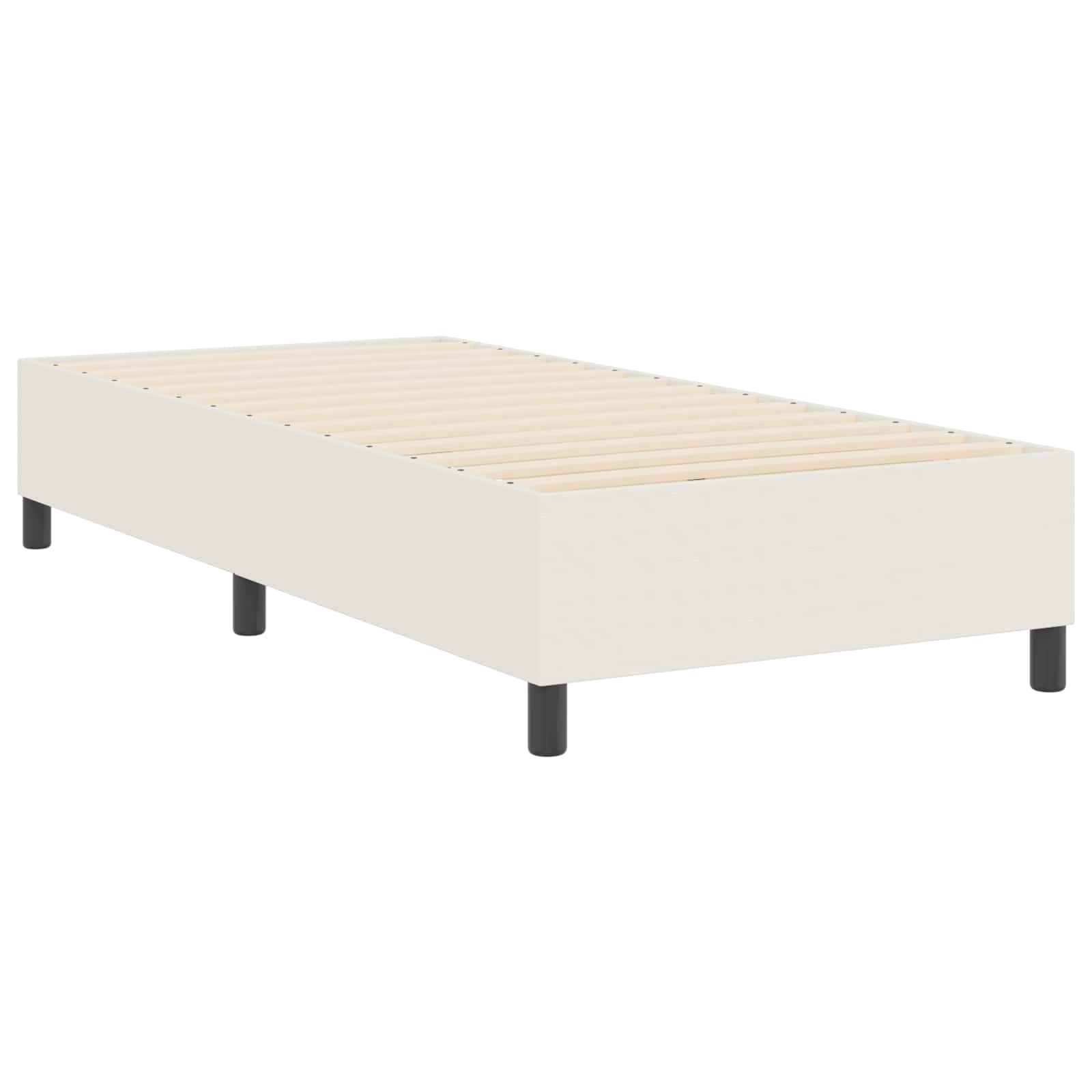 Κρεβάτι πλατφόρμα Κρεμ 90 x 200 cm ύφασμα - Pakobazaar