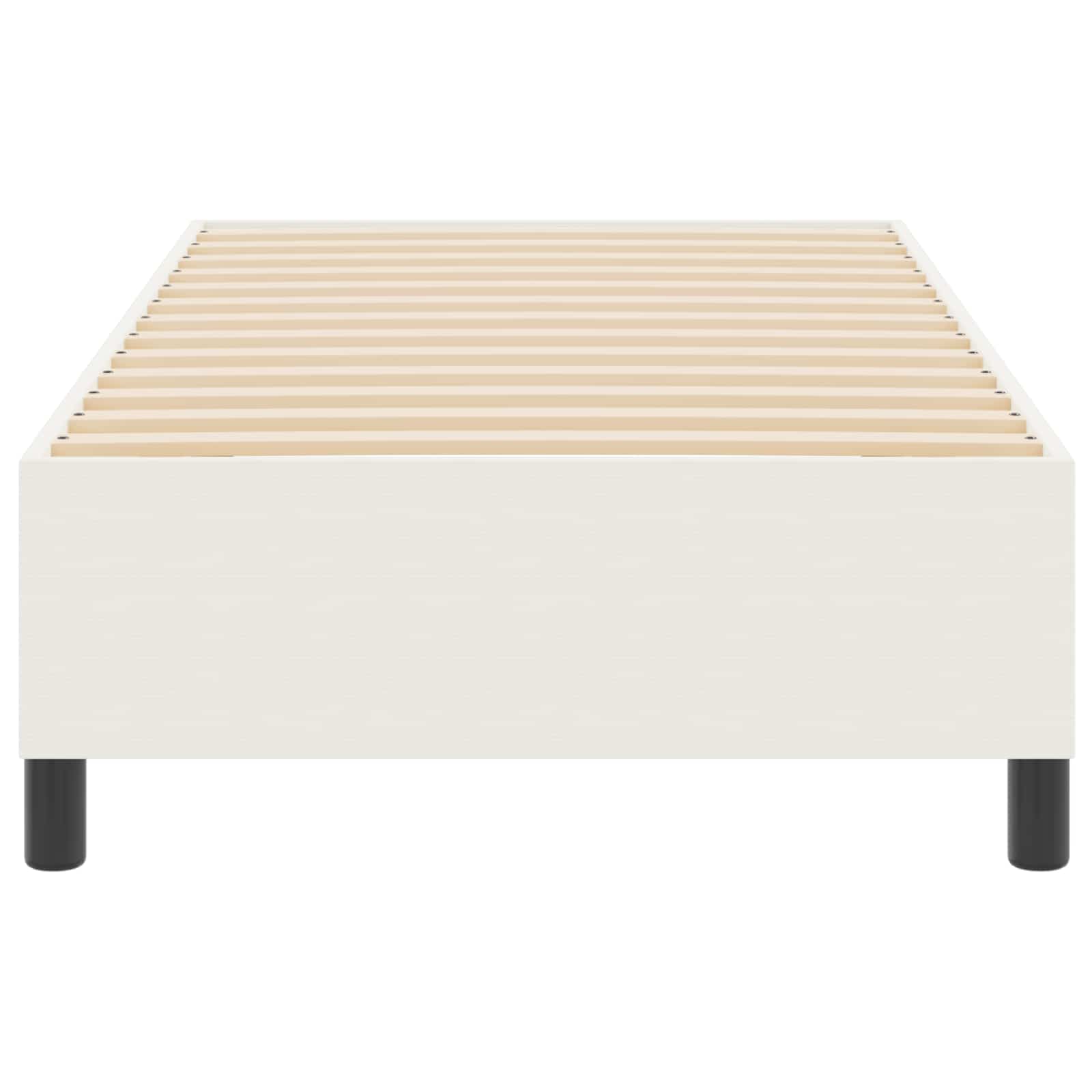 Κρεβάτι πλατφόρμα Κρεμ 90 x 200 cm ύφασμα - Pakobazaar
