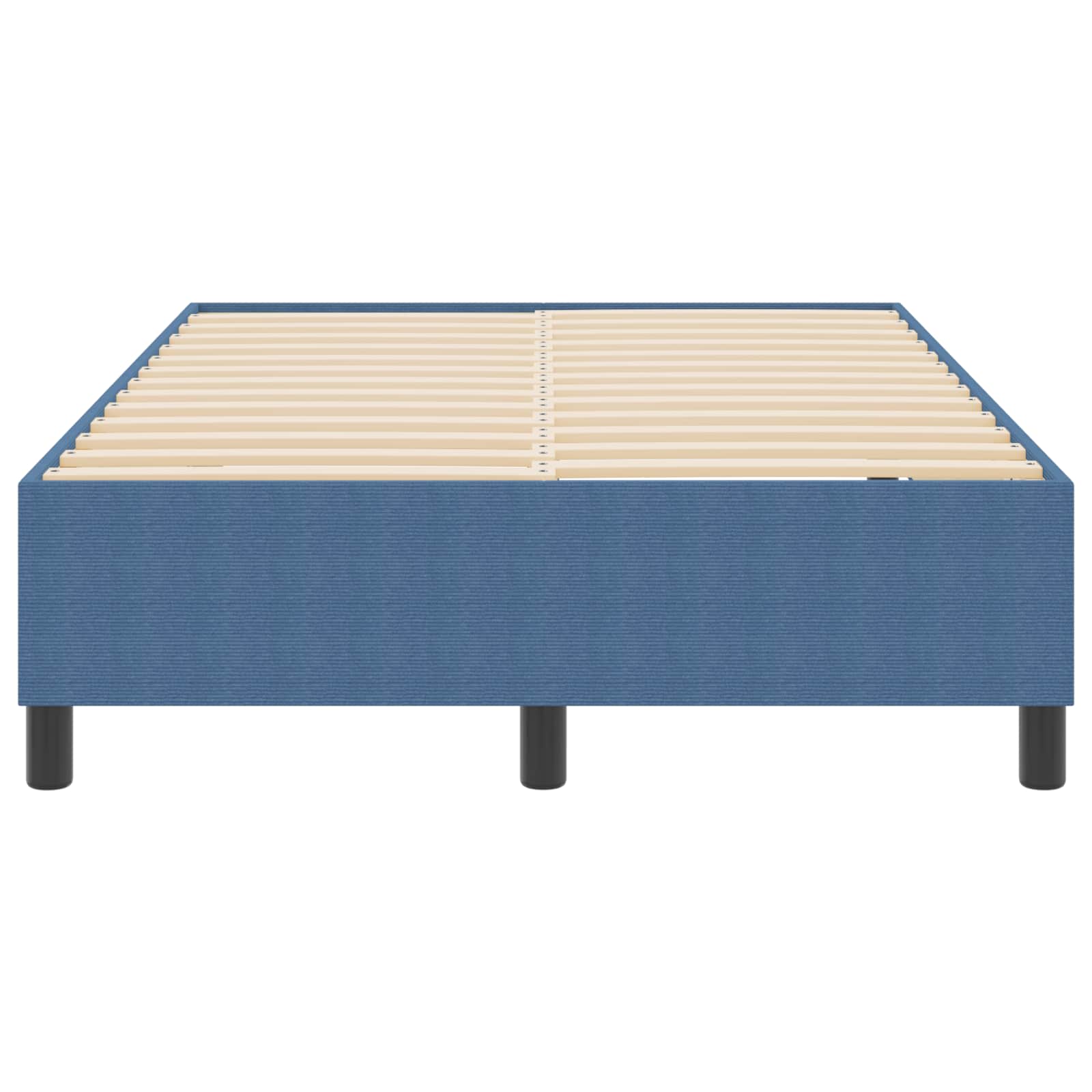 Κρεβάτι πλατφόρμα Μπλε 120 x 190 cm Υφασμάτινο Κορντουρά - Pakobazaar