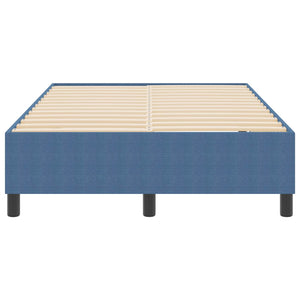 Κρεβάτι πλατφόρμα Μπλε 120 x 190 cm Υφασμάτινο Κορντουρά - Pakobazaar