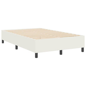 Κρεβάτι πλατφόρμα Κρεμ 120 x 200 cm Υφασμάτινο Κορντουρά - Pakobazaar