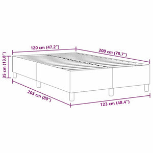 Κρεβάτι πλατφόρμα Κρεμ 120 x 200 cm Υφασμάτινο Κορντουρά - Pakobazaar