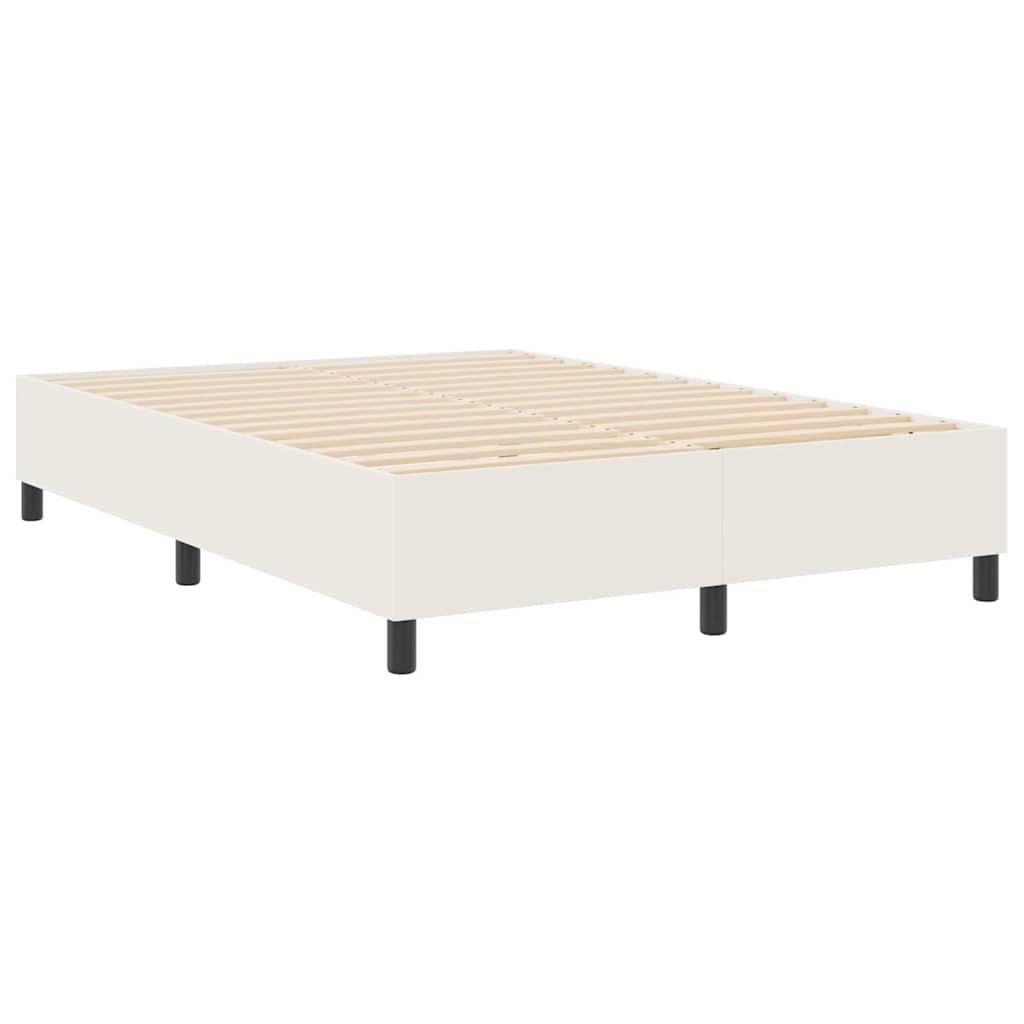 Κρεβάτι πλατφόρμα Κρεμ 140 x 190 cm ύφασμα - Pakobazaar