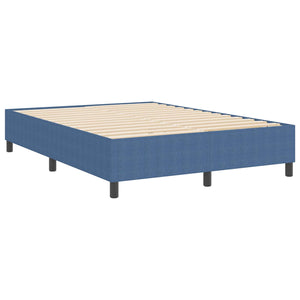 Κρεβάτι πλατφόρμα Μπλε 140 x 190 cm Υφασμάτινο Κορντουρά