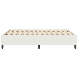 Κρεβάτι πλατφόρμα Κρεμ 140 x 200 cm Υφασμάτινο Κορντουρά - Pakobazaar