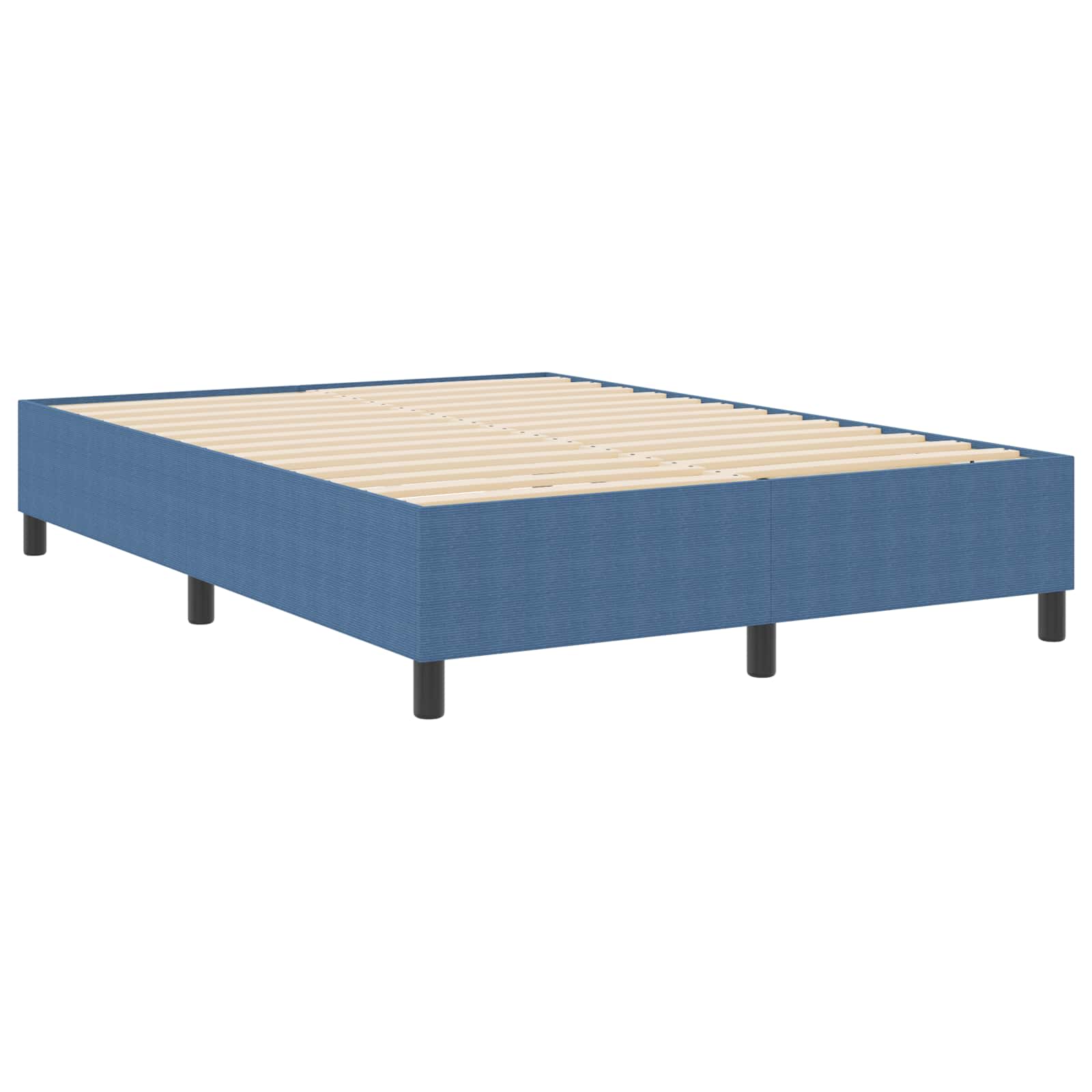 Κρεβάτι πλατφόρμα Μπλε 140 x 200 cm Υφασμάτινο Κορντουρά