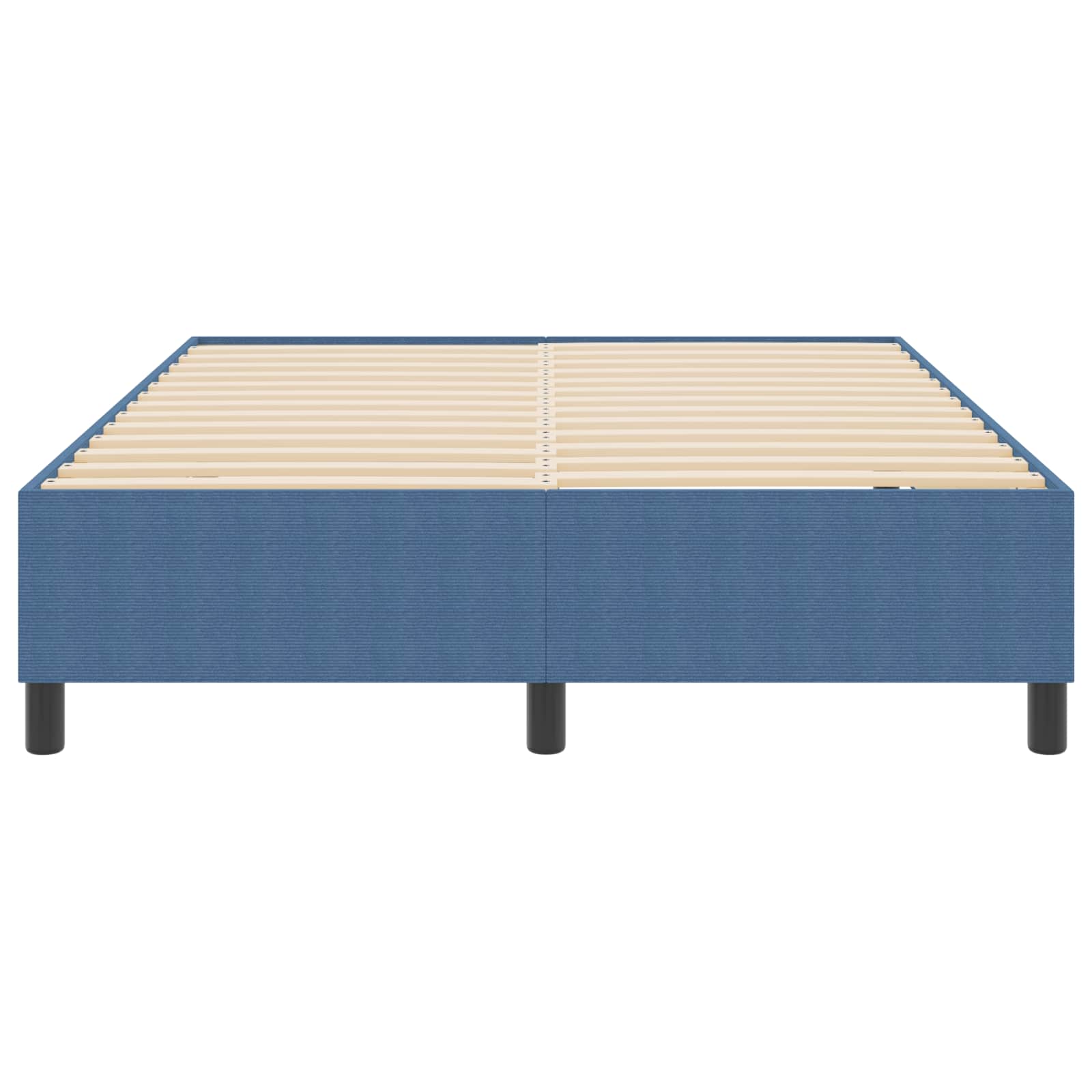 Κρεβάτι πλατφόρμα Μπλε 140 x 200 cm Υφασμάτινο Κορντουρά