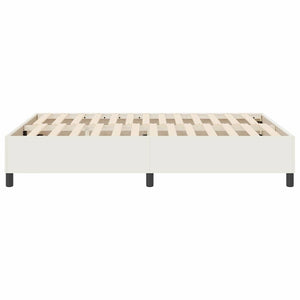 Κρεβάτι πλατφόρμα Κρεμ 160 x 200 cm Υφασμάτινο Κορντουρά