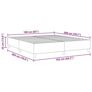 Κρεβάτι πλατφόρμα Κρεμ 160 x 200 cm Υφασμάτινο Κορντουρά
