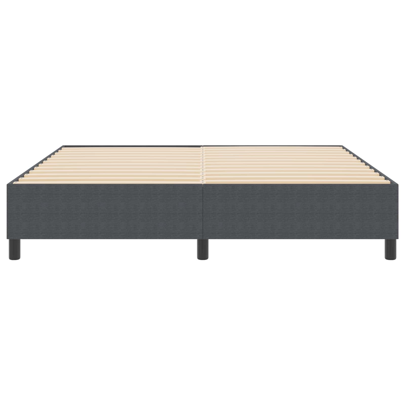 Κρεβάτι πλατφόρμα Σκούρο Γκρι 180 x 200 cm Υφασμάτινο Κορντουρά - Pakobazaar