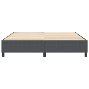 Κρεβάτι πλατφόρμα Σκούρο Γκρι 180 x 200 cm Υφασμάτινο Κορντουρά - Pakobazaar
