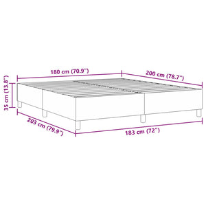 Κρεβάτι πλατφόρμα Σκούρο Γκρι 180 x 200 cm Υφασμάτινο Κορντουρά - Pakobazaar