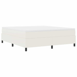 Κρεβάτι πλατφόρμα Κρεμ 180 x 200 cm Υφασμάτινο Κορντουρά - Pakobazaar