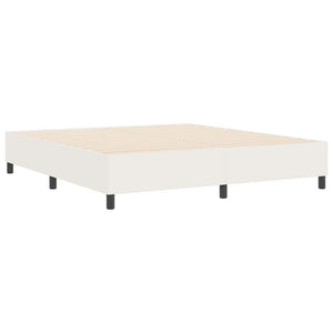 Κρεβάτι πλατφόρμα Κρεμ 180 x 200 cm Υφασμάτινο Κορντουρά - Pakobazaar