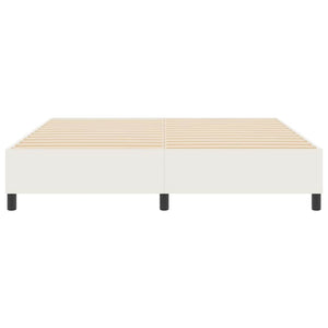 Κρεβάτι πλατφόρμα Κρεμ 180 x 200 cm Υφασμάτινο Κορντουρά - Pakobazaar
