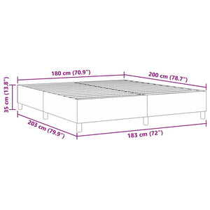 Κρεβάτι πλατφόρμα Κρεμ 180 x 200 cm Υφασμάτινο Κορντουρά - Pakobazaar