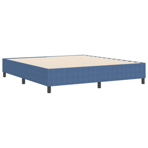 Κρεβάτι πλατφόρμα Μπλε 180 x 200 cm Υφασμάτινο Κορντουρά
