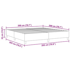Κρεβάτι πλατφόρμα Ανοιχτό γκρι 200 x 200 cm