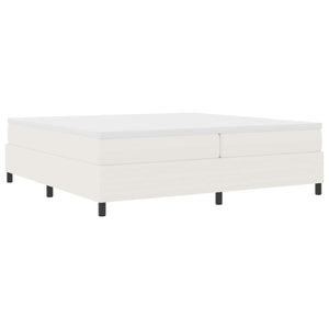 Κρεβάτι πλατφόρμα Κρεμ 200 x 200 cm ύφασμα - Pakobazaar