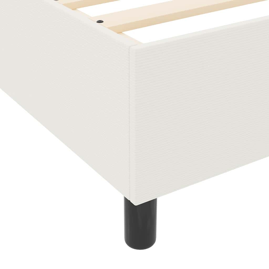 Κρεβάτι με ελατήρια Κρέμα και Λευκό 80 x 200 cm