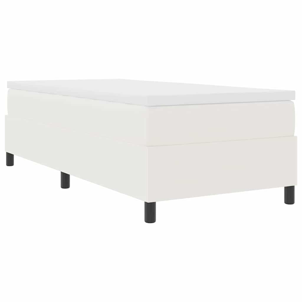 Κρεβάτι με ελατήρια Κρέμα και Λευκό 80 x 200 cm