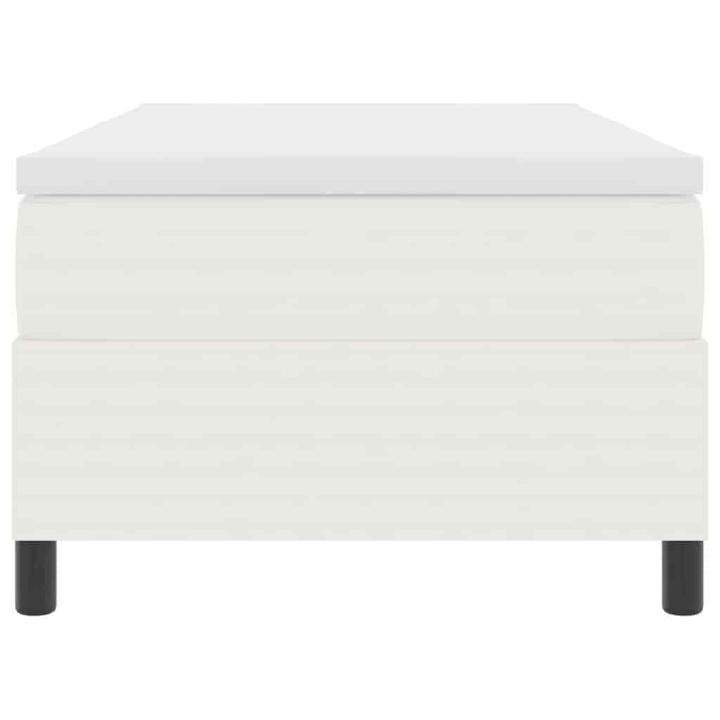 Κρεβάτι με ελατήρια Κρέμα και Λευκό 90 x 190 cm