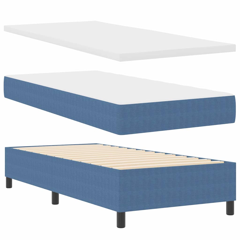 Κρεβάτι με ελατήρια Μπλε και άσπρο 90 x 200 cm - Pakobazaar