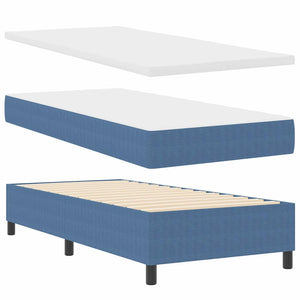 Κρεβάτι με ελατήρια Μπλε και άσπρο 90 x 200 cm - Pakobazaar