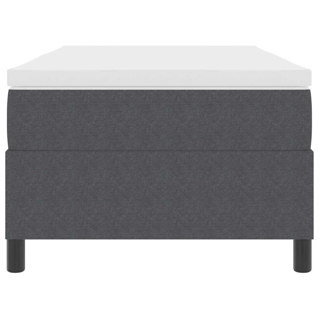 Κρεβάτι με ελατήρια Σκούρο Γκρι και Λευκό 100 x 200 cm - Pakobazaar