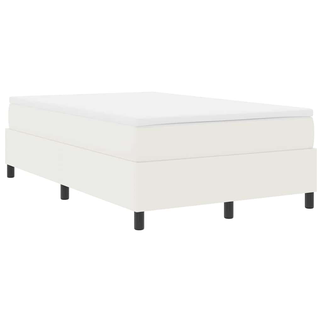 Κρεβάτι με ελατήρια Κρέμα και Λευκό 120 x 190 cm - Pakobazaar