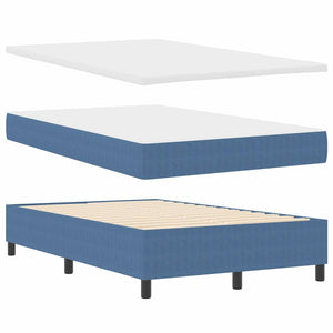 Κρεβάτι με ελατήρια Μπλε και άσπρο 120 x 190 cm - Pakobazaar