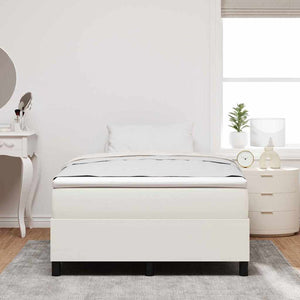 Κρεβάτι με ελατήρια Κρέμα και Λευκό 120 x 200 cm - Pakobazaar