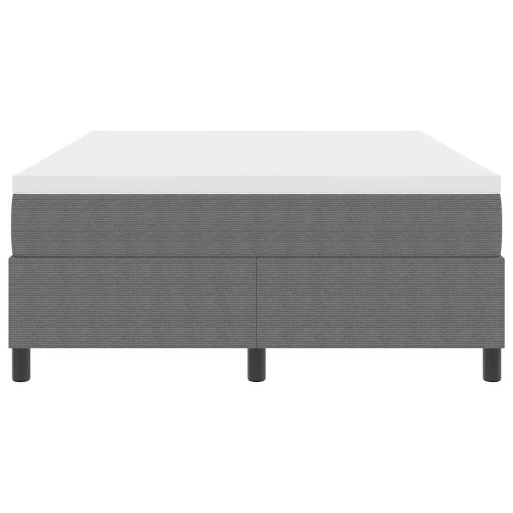 Κρεβάτι με ελατήρια Ανοιχτό Γκρι και Λευκό 140 x 190 cm