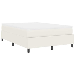 Κρεβάτι με ελατήρια Κρέμα και Λευκό 140 x 190 cm - Pakobazaar