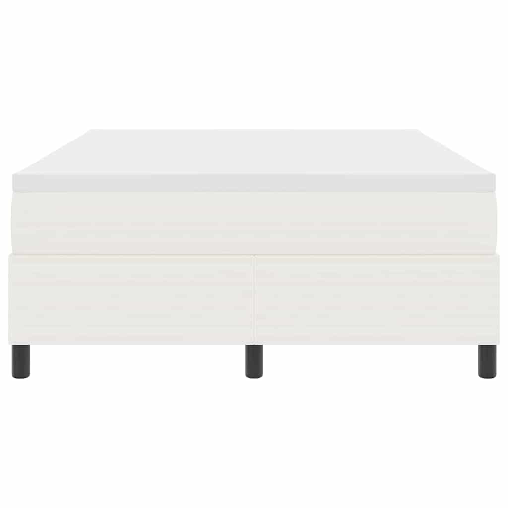 Κρεβάτι με ελατήρια Κρέμα και Λευκό 140 x 200 cm - Pakobazaar