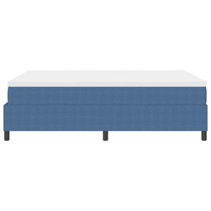 Κρεβάτι με ελατήρια Μπλε και άσπρο 140 x 200 cm - Pakobazaar