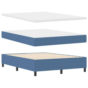 Κρεβάτι με ελατήρια Μπλε και άσπρο 160 x 200 cm - Pakobazaar