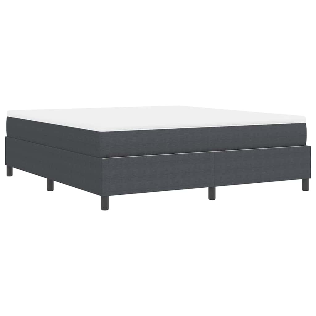 Κρεβάτι με ελατήρια Σκούρο Γκρι και Λευκό 180 x 200 cm