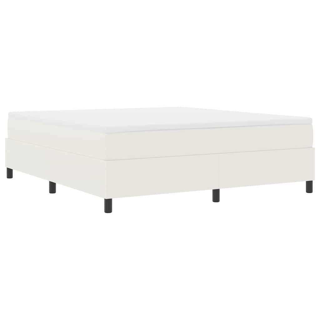 Κρεβάτι με ελατήρια Κρέμα και Λευκό 180 x 200 cm - Pakobazaar