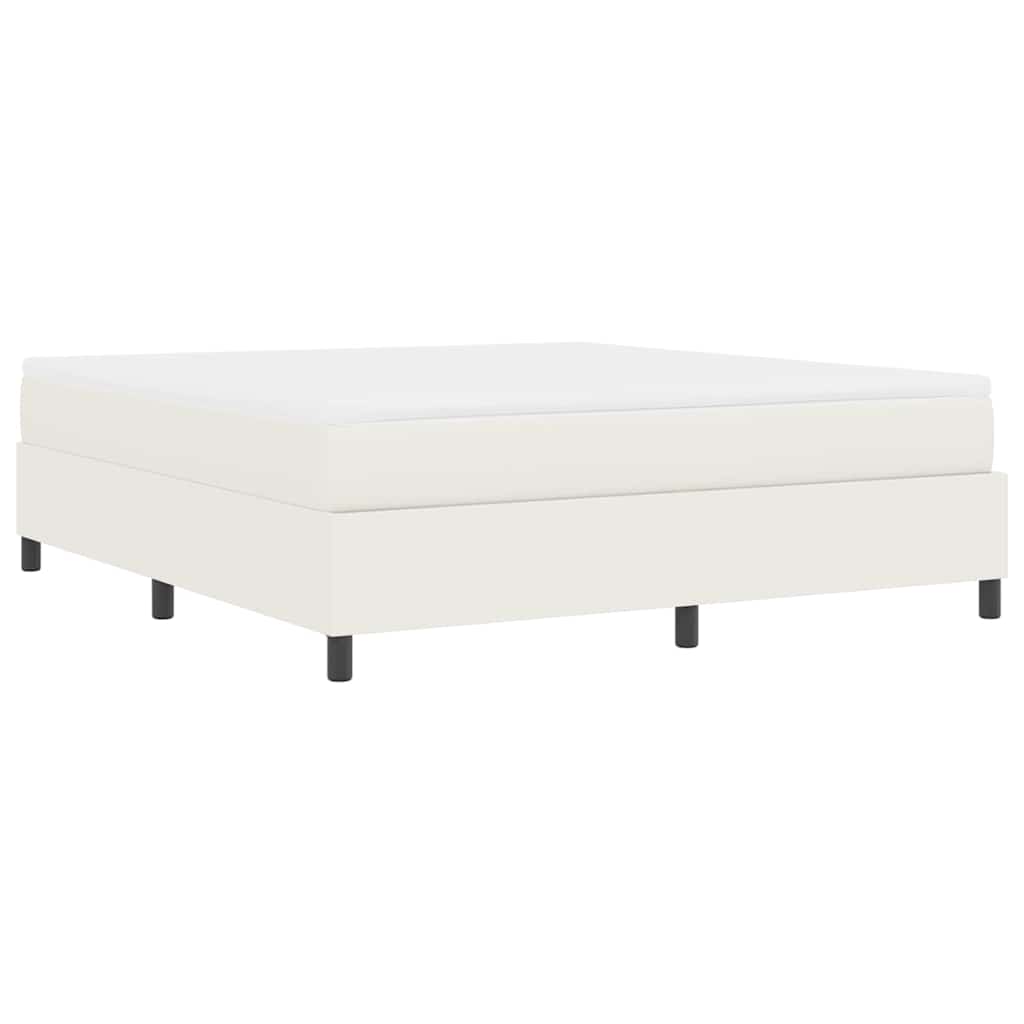 Κρεβάτι με ελατήρια Κρέμα και Λευκό 180 x 200 cm - Pakobazaar
