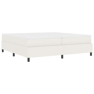 Κρεβάτι με ελατήρια Κρέμα και Λευκό 200 x 200 cm - Pakobazaar