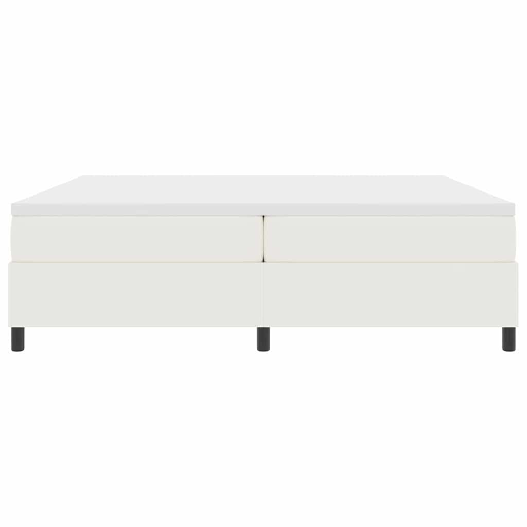 Κρεβάτι με ελατήρια Κρέμα και Λευκό 200 x 200 cm - Pakobazaar