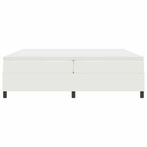 Κρεβάτι με ελατήρια Κρέμα και Λευκό 200 x 200 cm - Pakobazaar